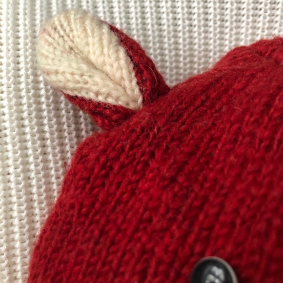 Red Fox Hat in Wool (small to medium) - Picture 3 of 3
